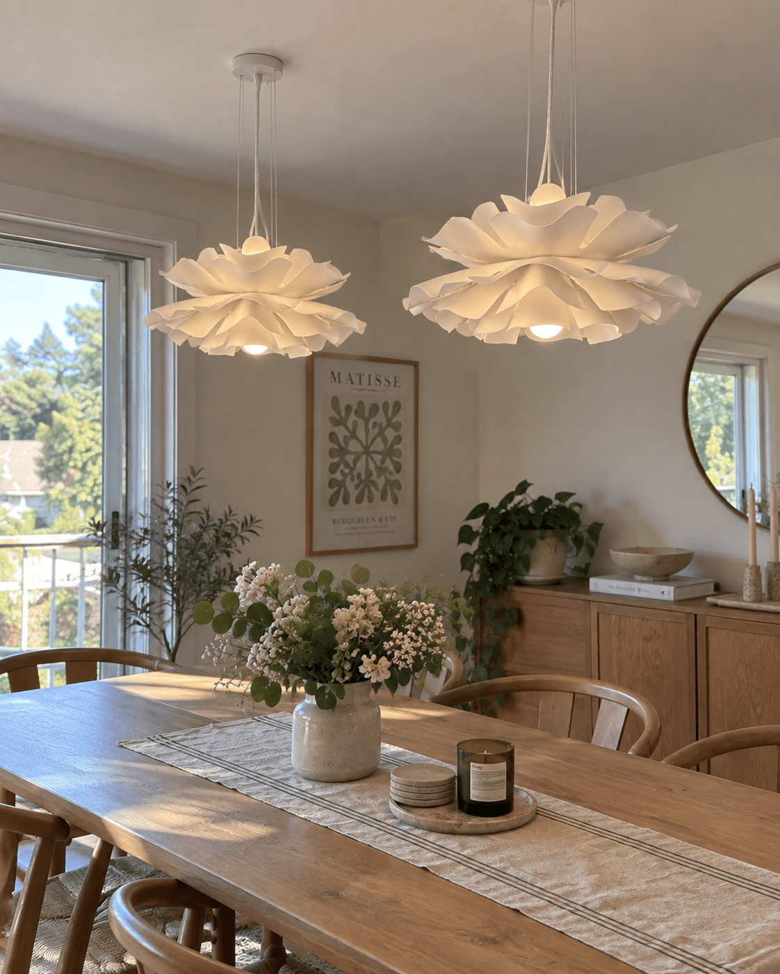 Hana | Layered Acrylic Petal Pendant - Luma House