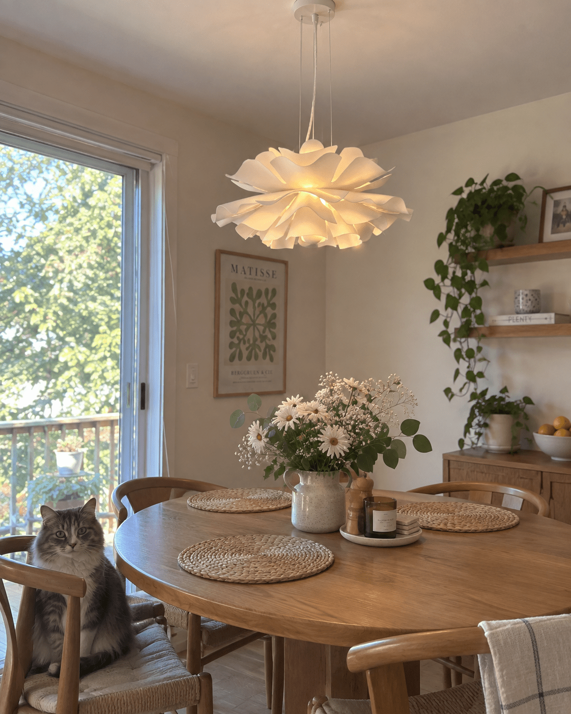 Hana | Layered Acrylic Petal Pendant - Luma House
