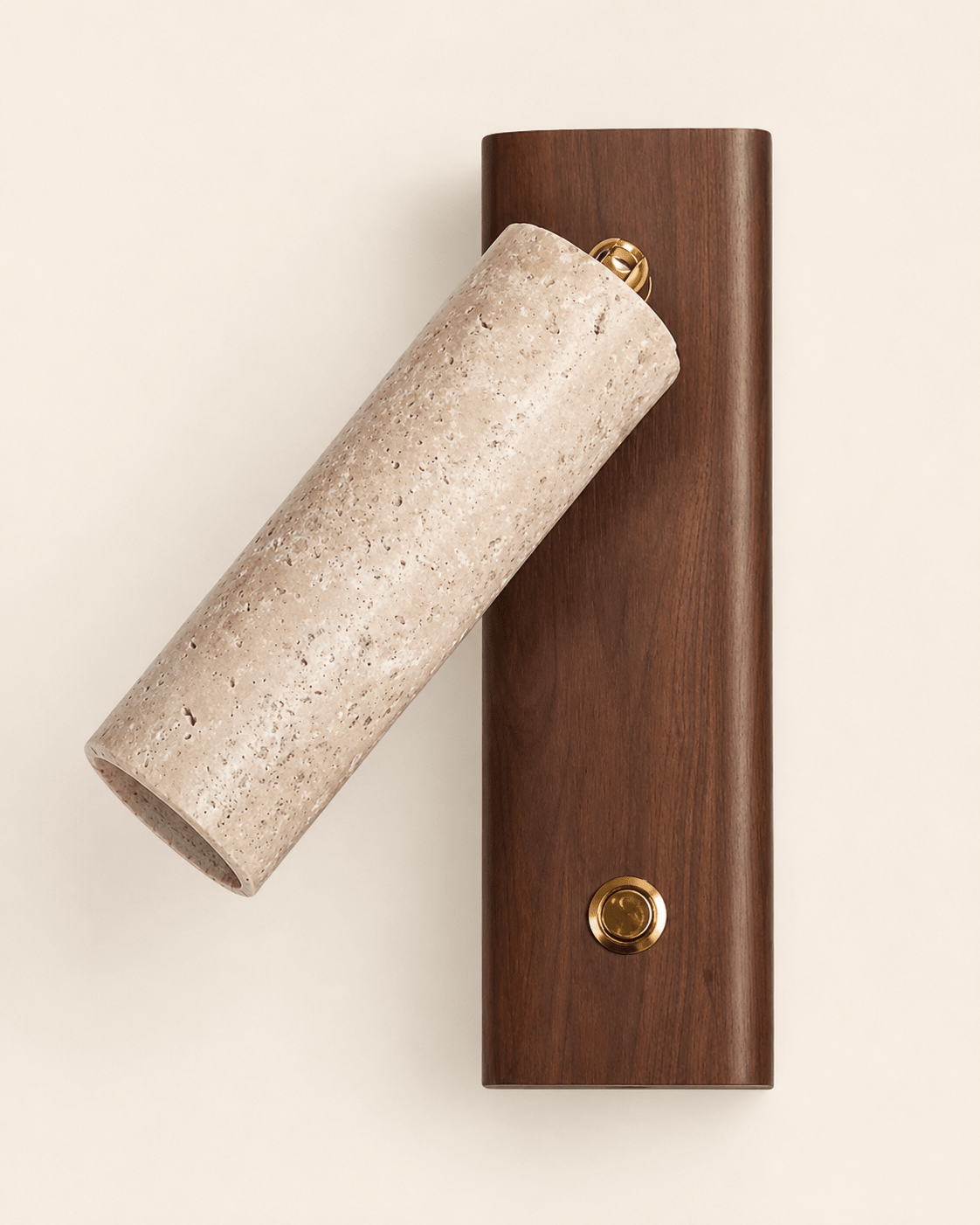 Iwa | Travertine Pivot Wall Sconce - Luma House