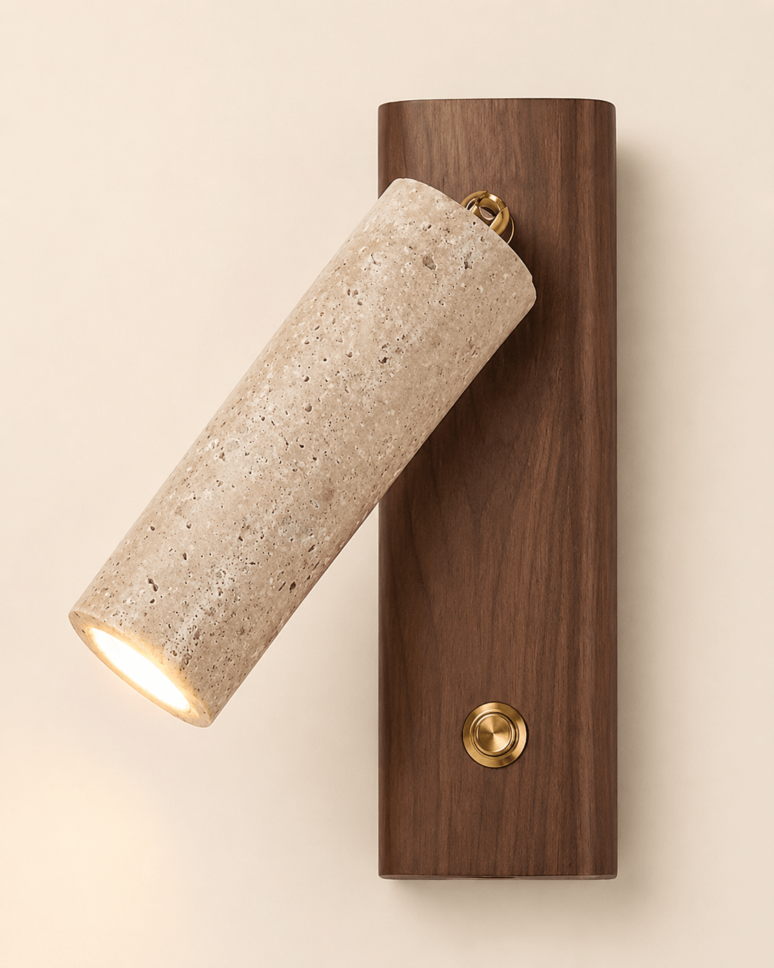 Iwa | Travertine Pivot Wall Sconce - Luma House