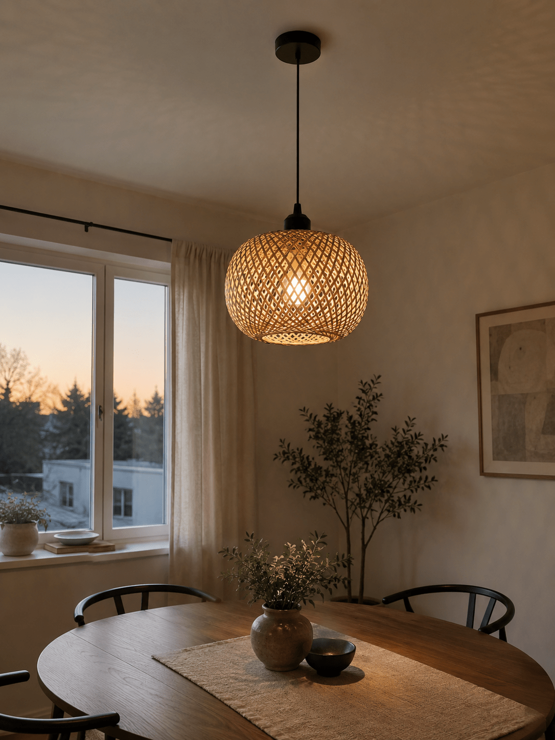 Kago | Woven Rattan Pendant Light - Luma House