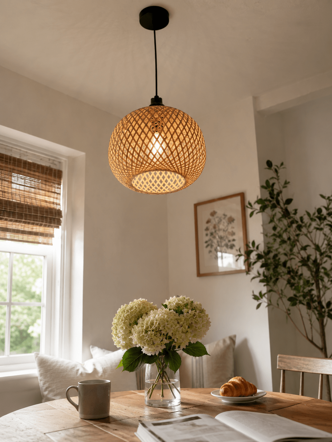 Kago | Woven Rattan Pendant Light - Luma House