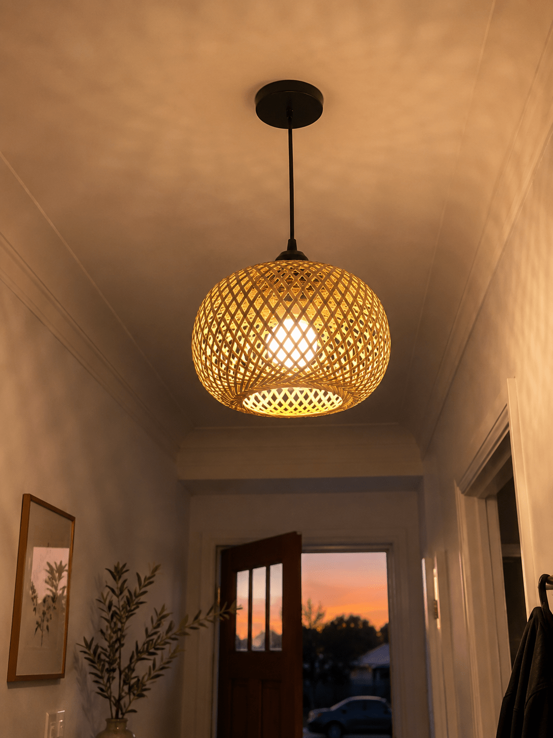 Kago | Woven Rattan Pendant Light - Luma House