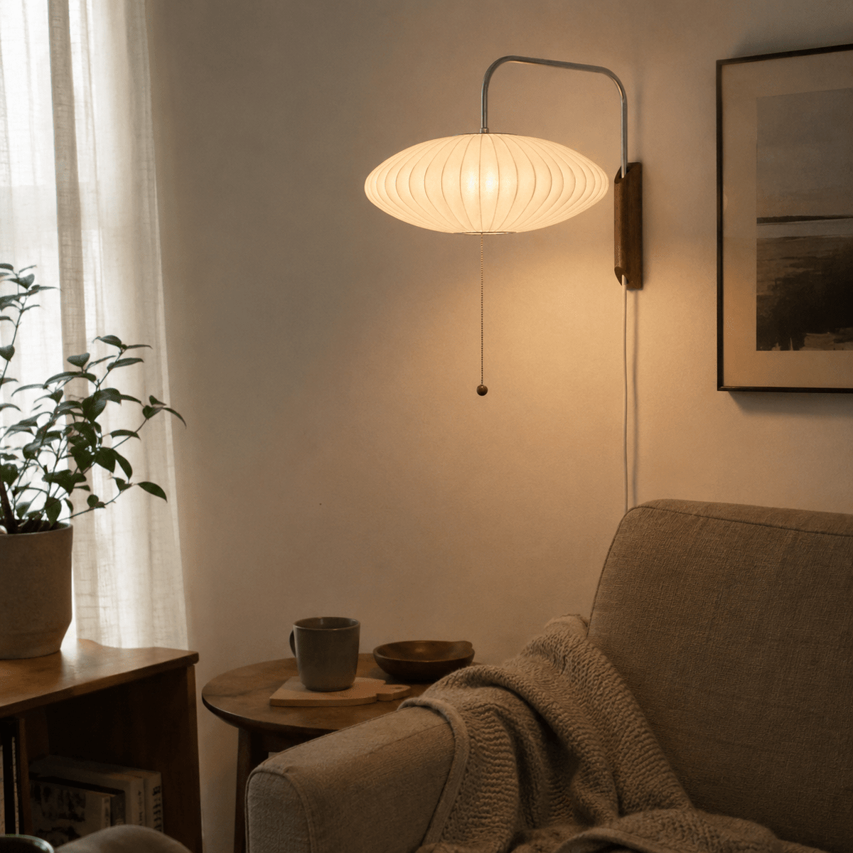 Kai | Silk Cocoon Wall Sconce - Luma House