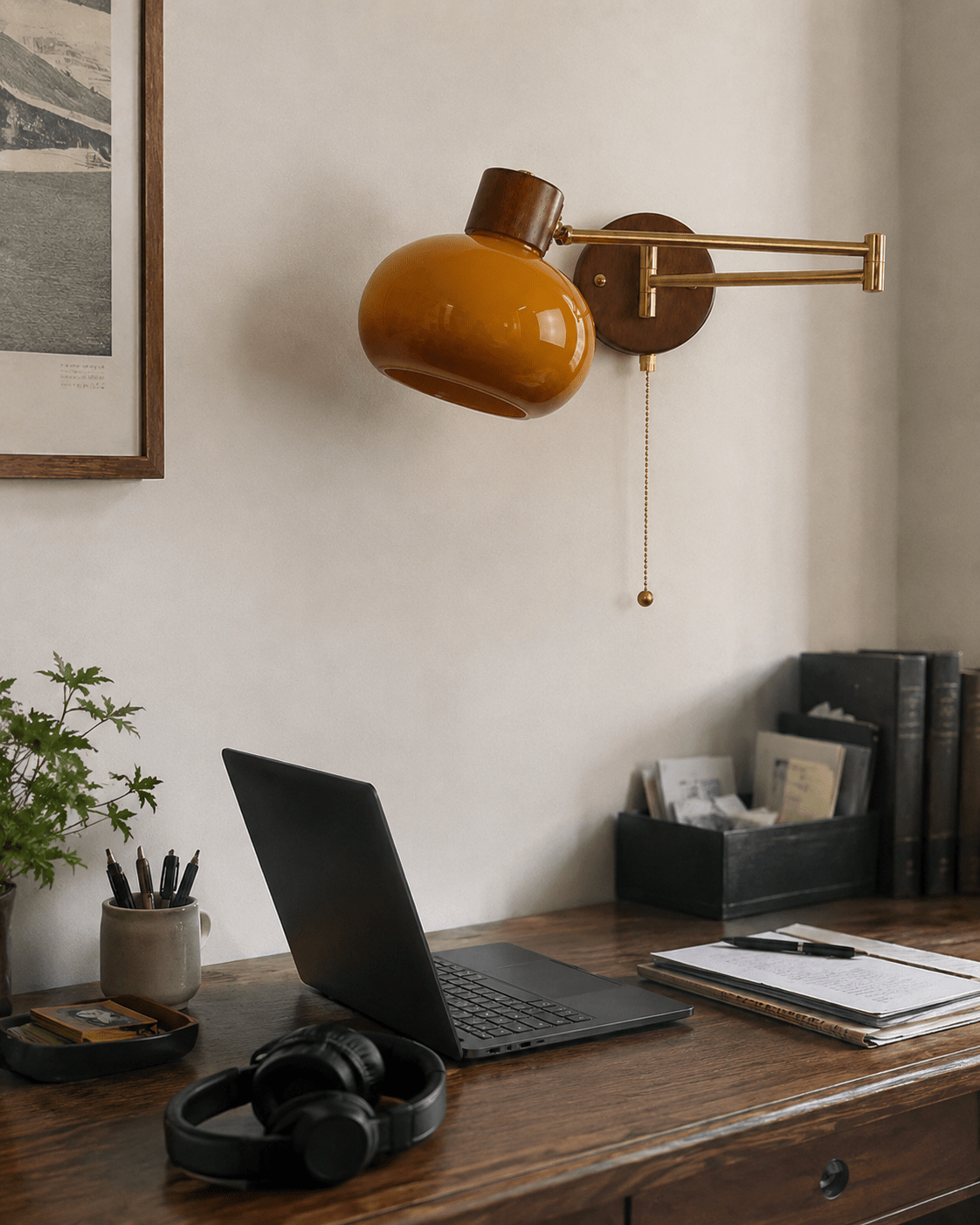 Kohaku | Swing Arm Wall Sconce - Luma House