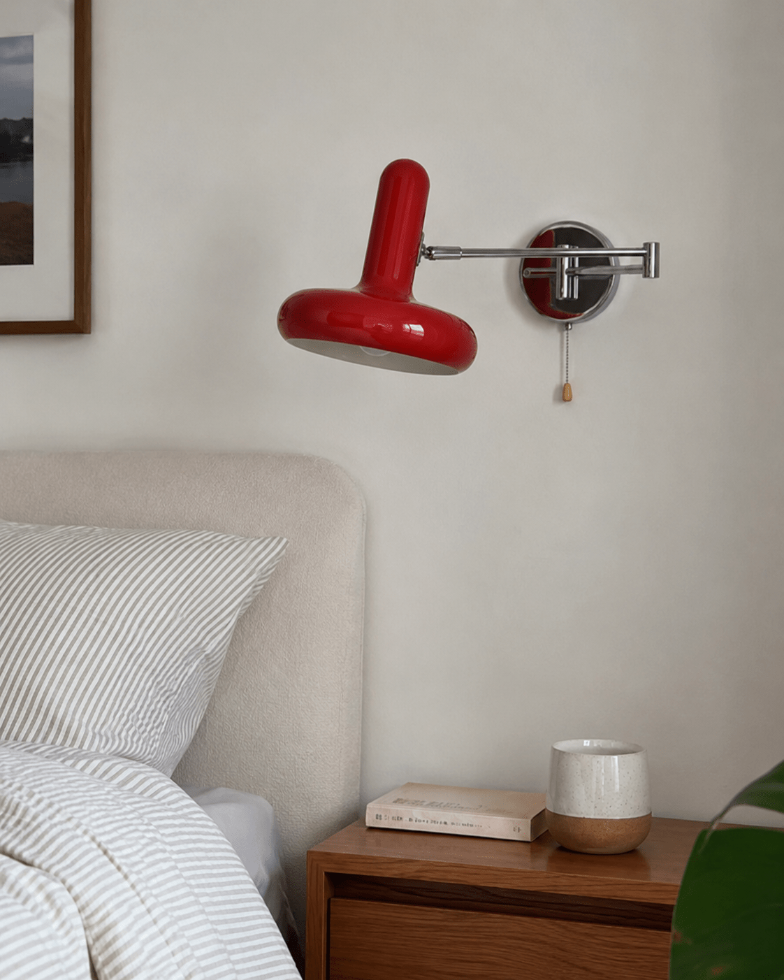 Leva | Swing Arm Wall Lamp Adjustable Reading Bedside Sconce - Luma House