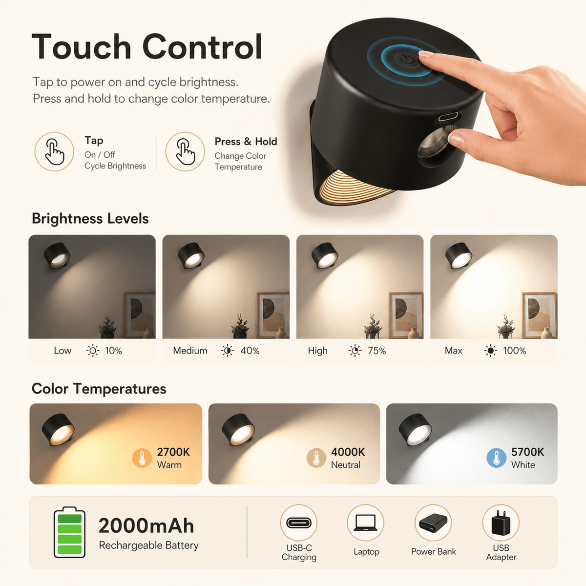 Luma | Magnetic Wall Light - Luma House