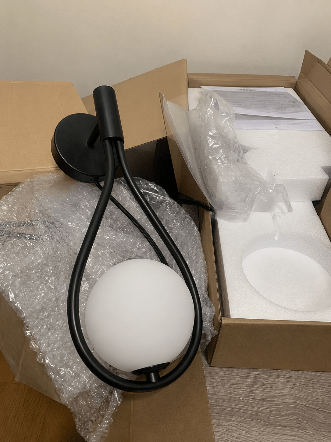 Luna |Drop Glass Ball LED Wall Sconce - Luma House