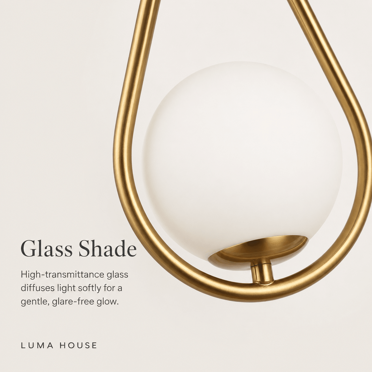Luna |Drop Glass Ball LED Wall Sconce - Luma House