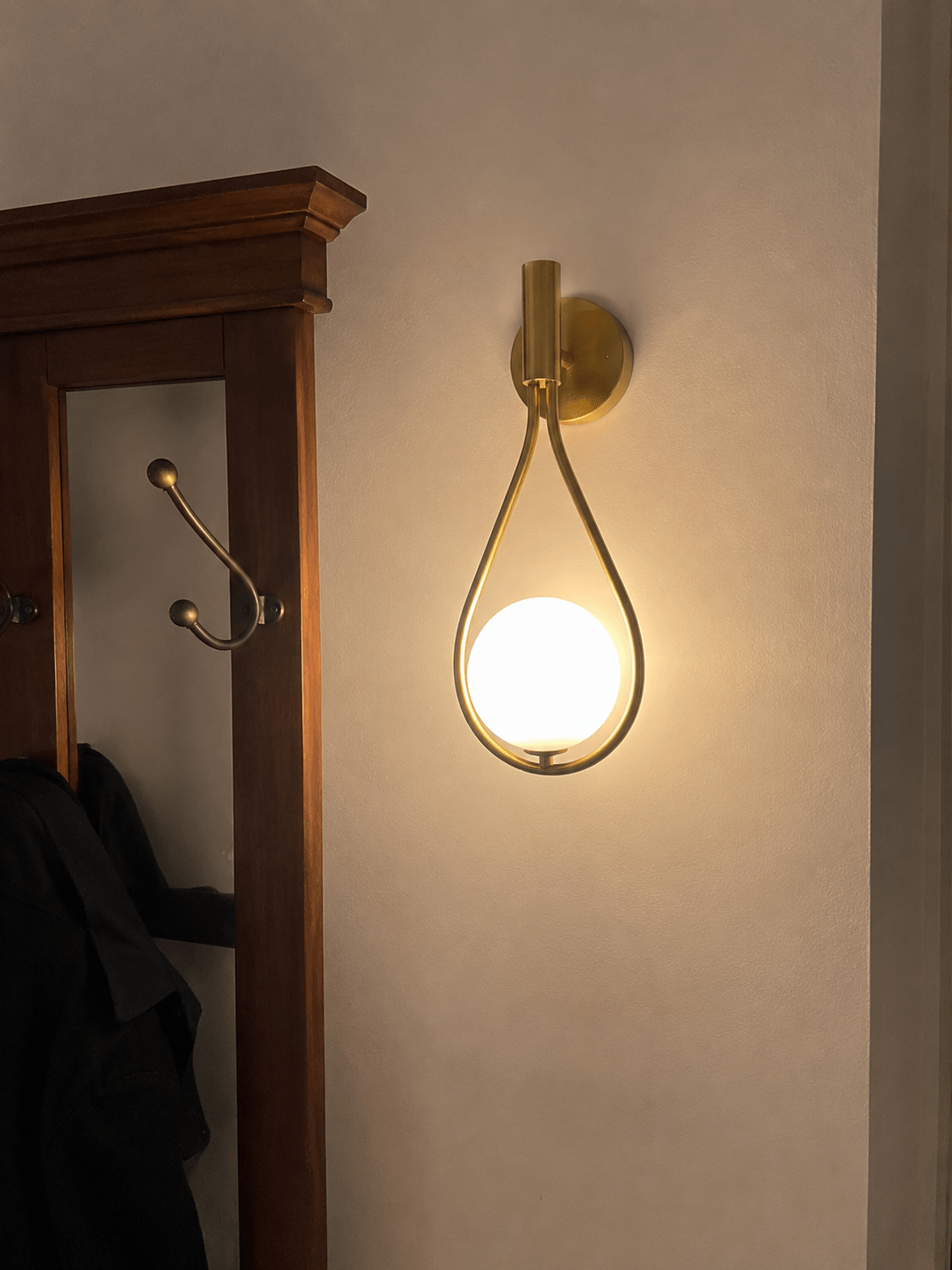 Luna |Drop Glass Ball LED Wall Sconce - Luma House