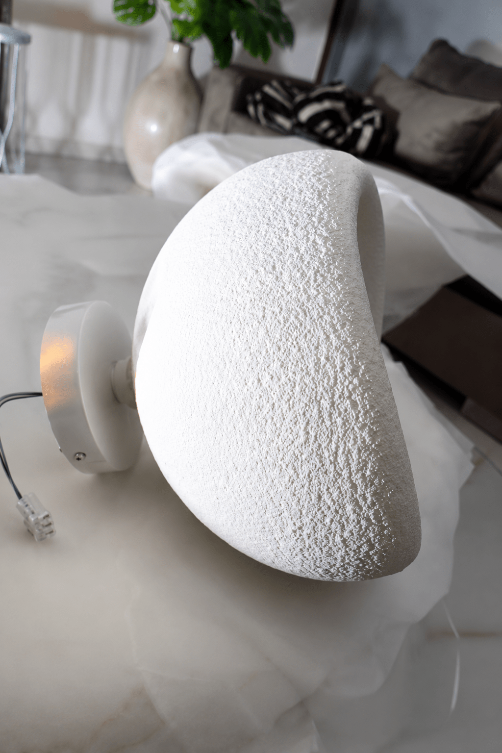 Luna | Wabi-Sabi Half-Dome Ceiling Light - Luma House