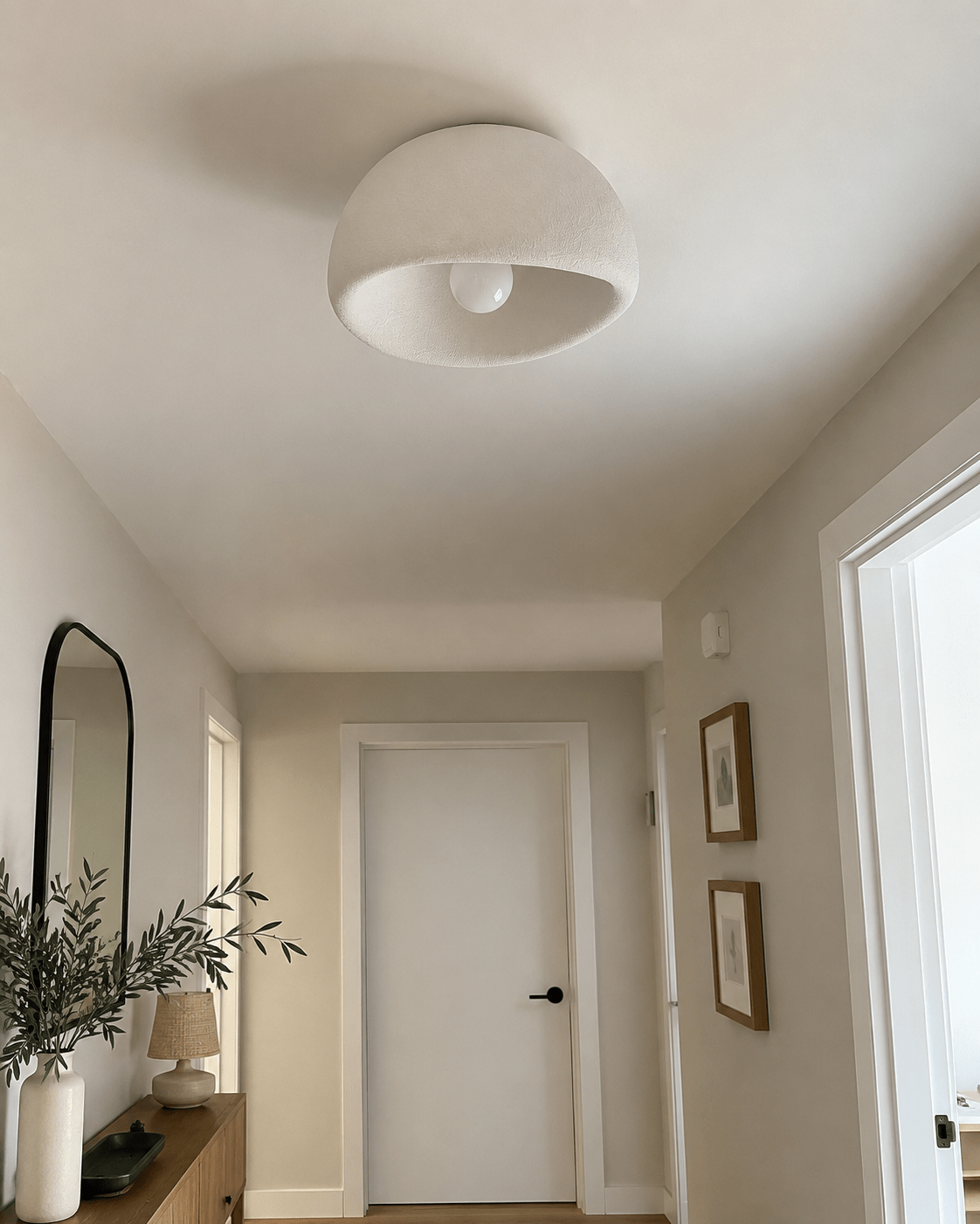 Luna | Wabi-Sabi Half-Dome Ceiling Light - Luma House