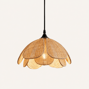 Maribel | Rattan Flower Pendant Light - Luma House