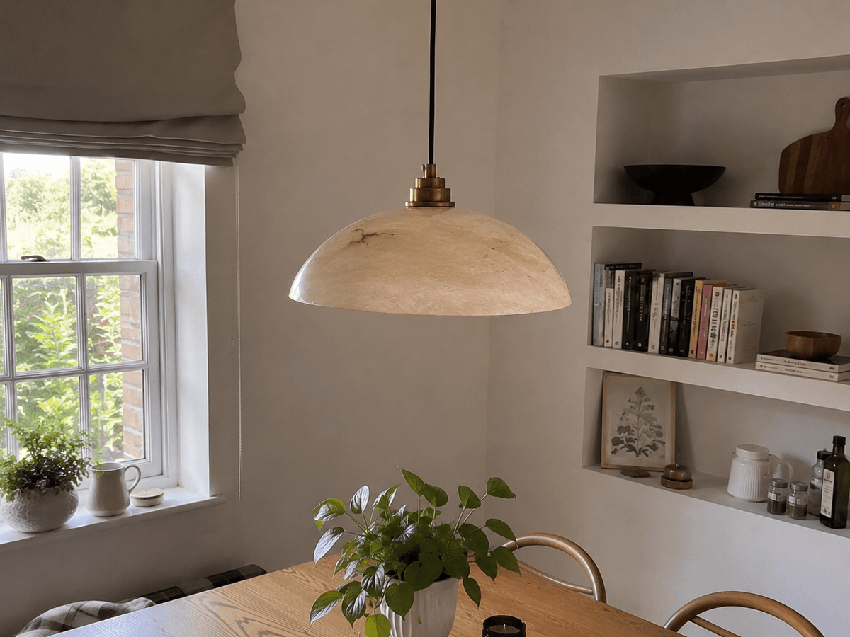 Marisol | Copper Marble Round Chandelier - Luma House