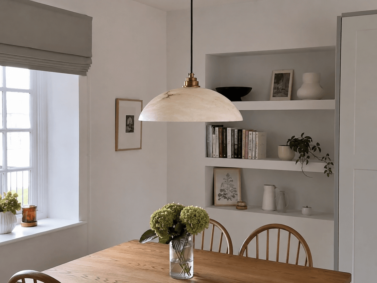 Marisol | Copper Marble Round Chandelier - Luma House