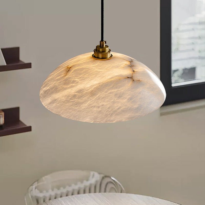 Marisol | Copper Marble Round Chandelier - Luma House