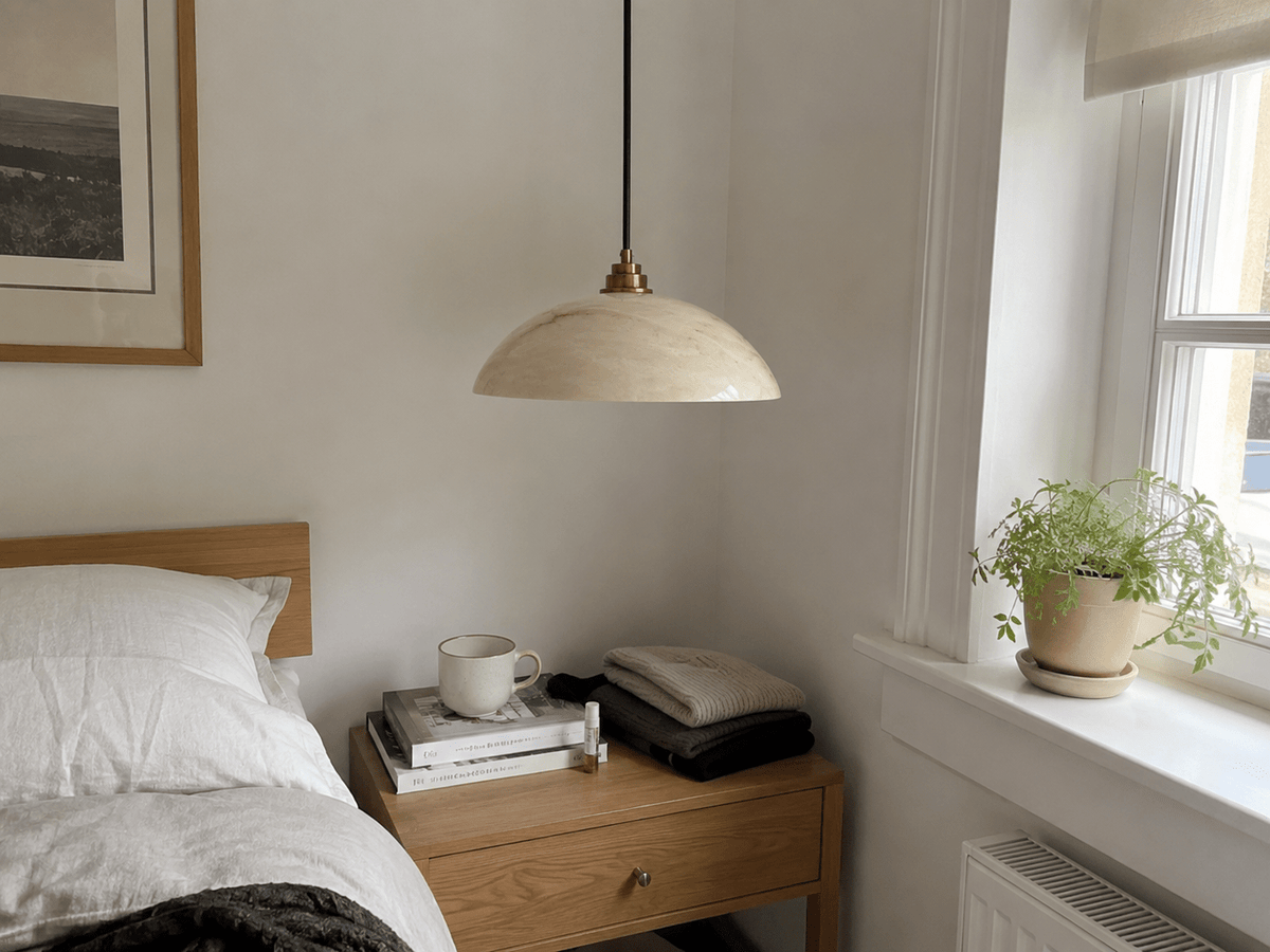 Marisol | Copper Marble Round Chandelier - Luma House