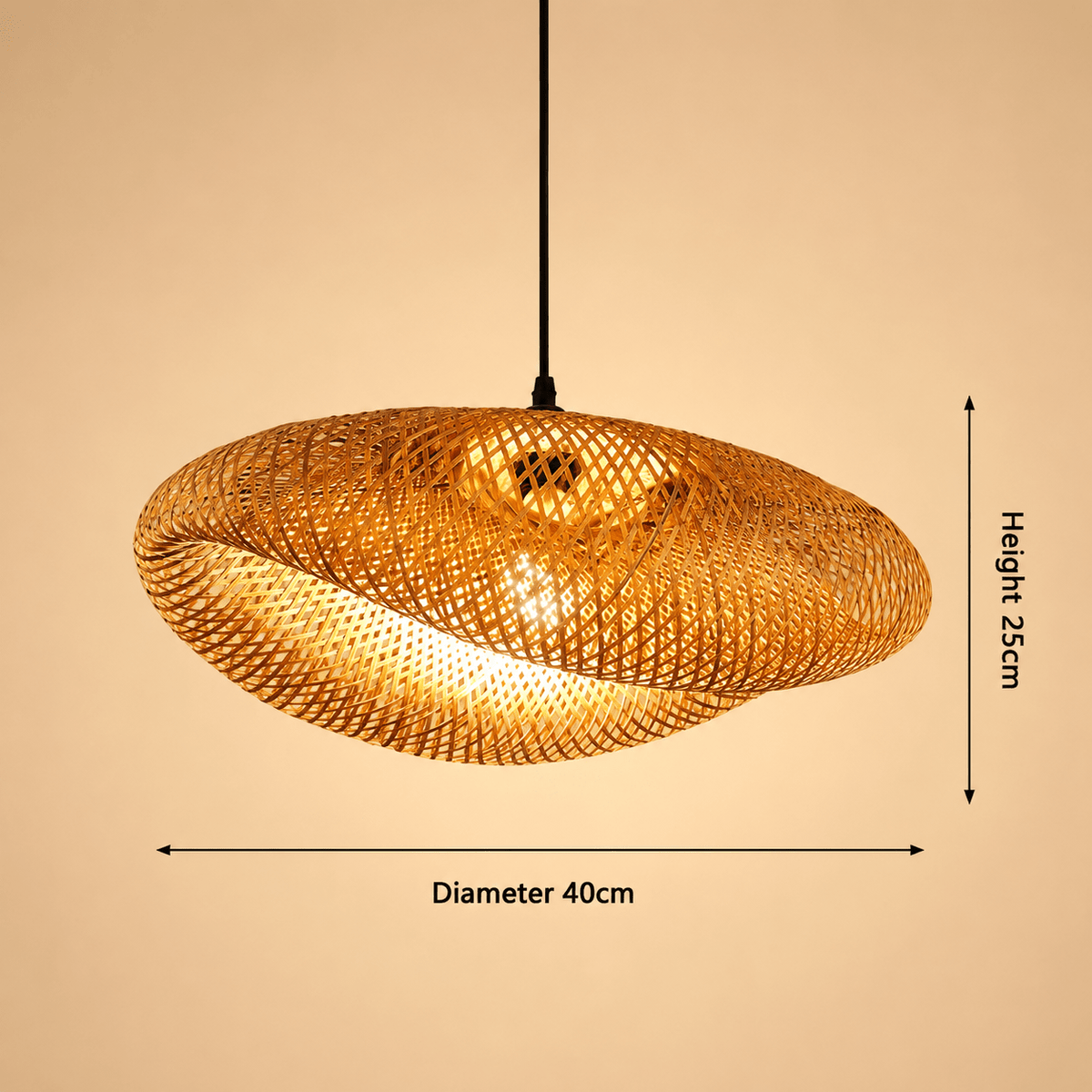 Nido | Woven Bamboo Pendant Light - Luma House