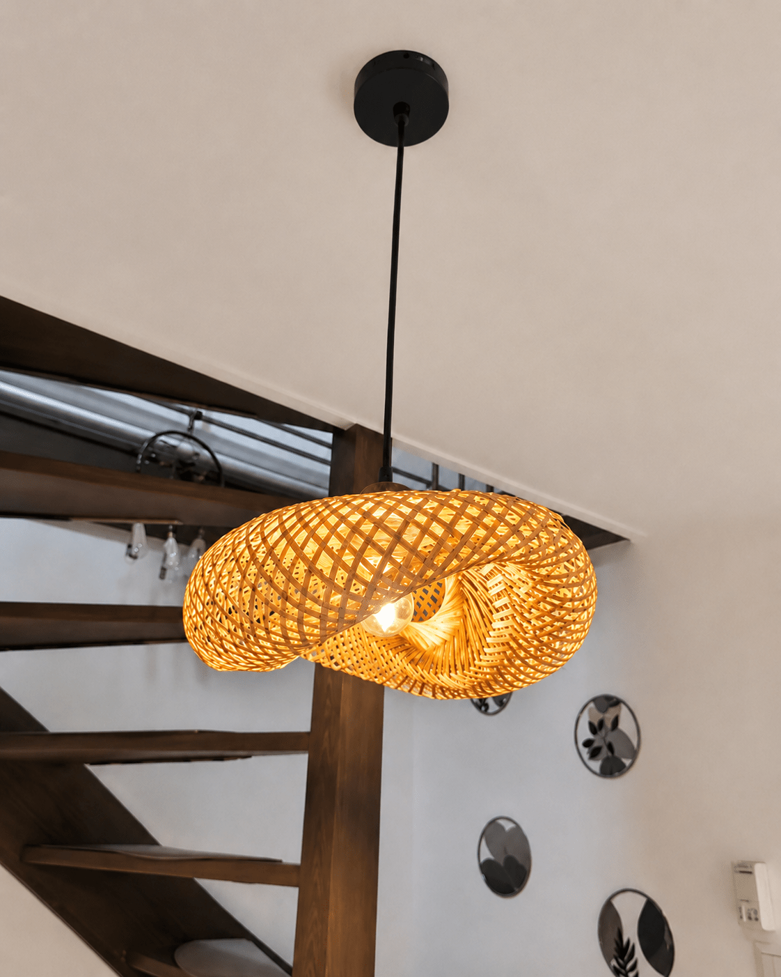 Nido | Woven Bamboo Pendant Light - Luma House
