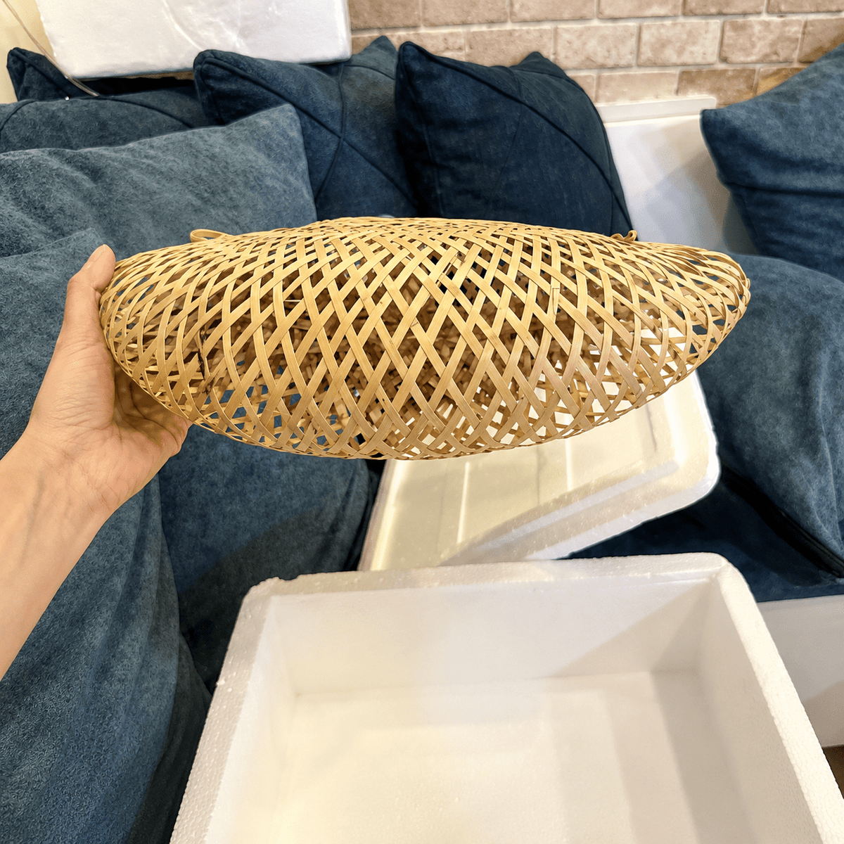 Nido | Woven Bamboo Pendant Light - Luma House