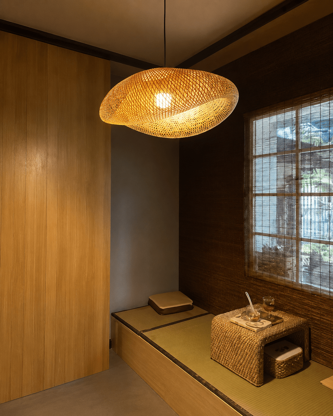 Nido | Woven Bamboo Pendant Light - Luma House