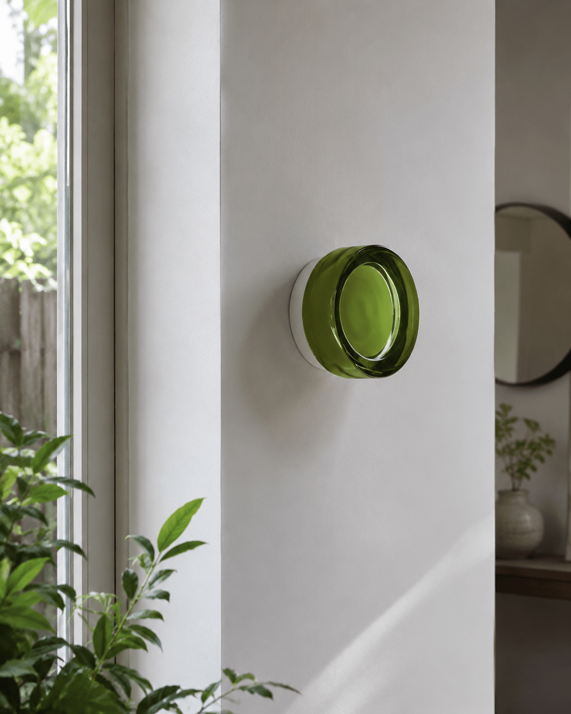 Noa | Round Glass Wall Sconce - Luma House