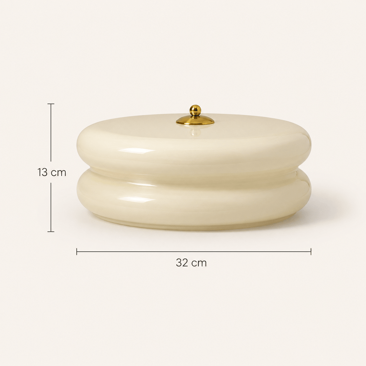 Nora | French Cream Halo Ceiling Light - Luma House