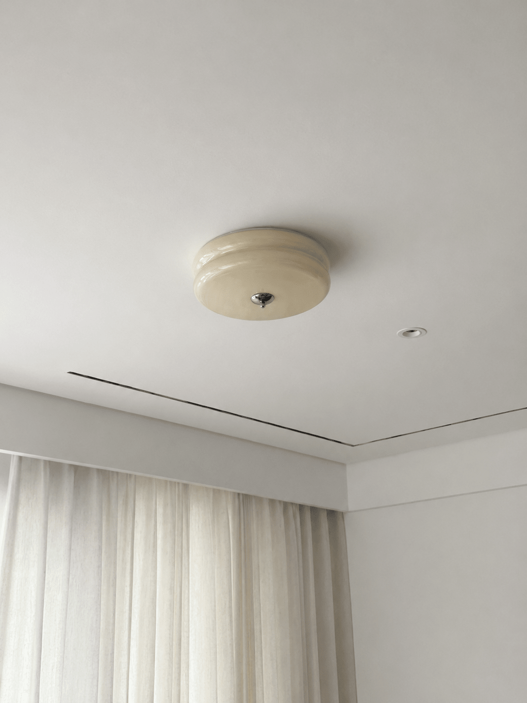 Nora | French Cream Halo Ceiling Light - Luma House