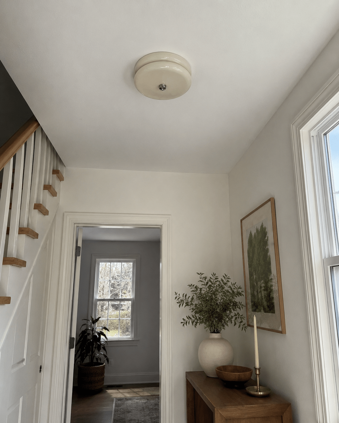 Nora | French Cream Halo Ceiling Light - Luma House