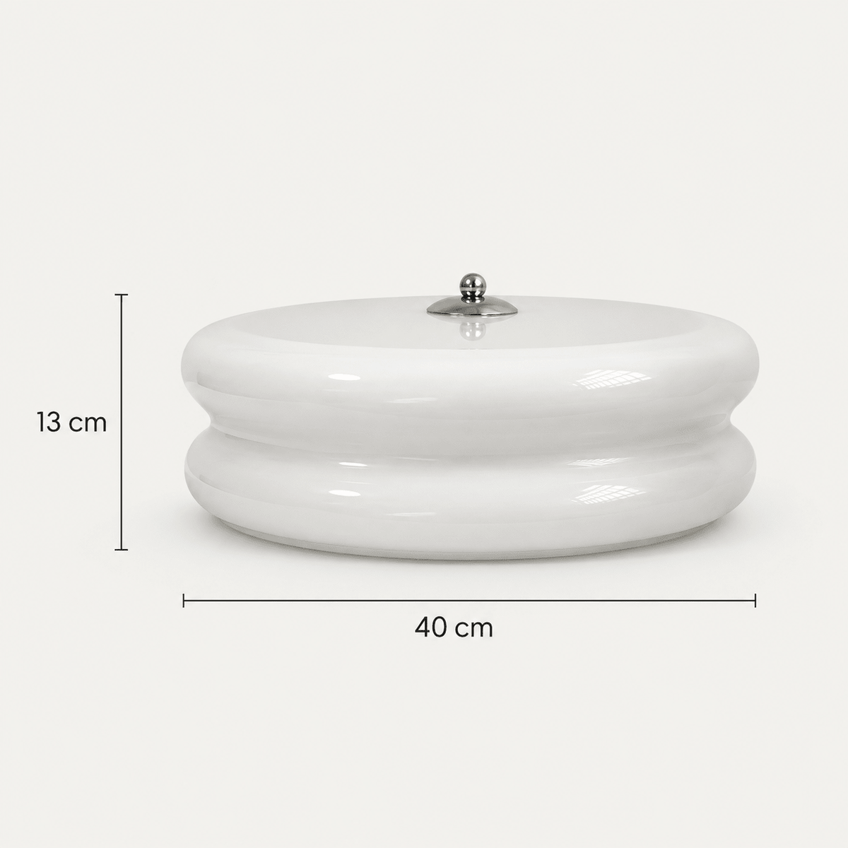Nora | French Cream Halo Ceiling Light - Luma House