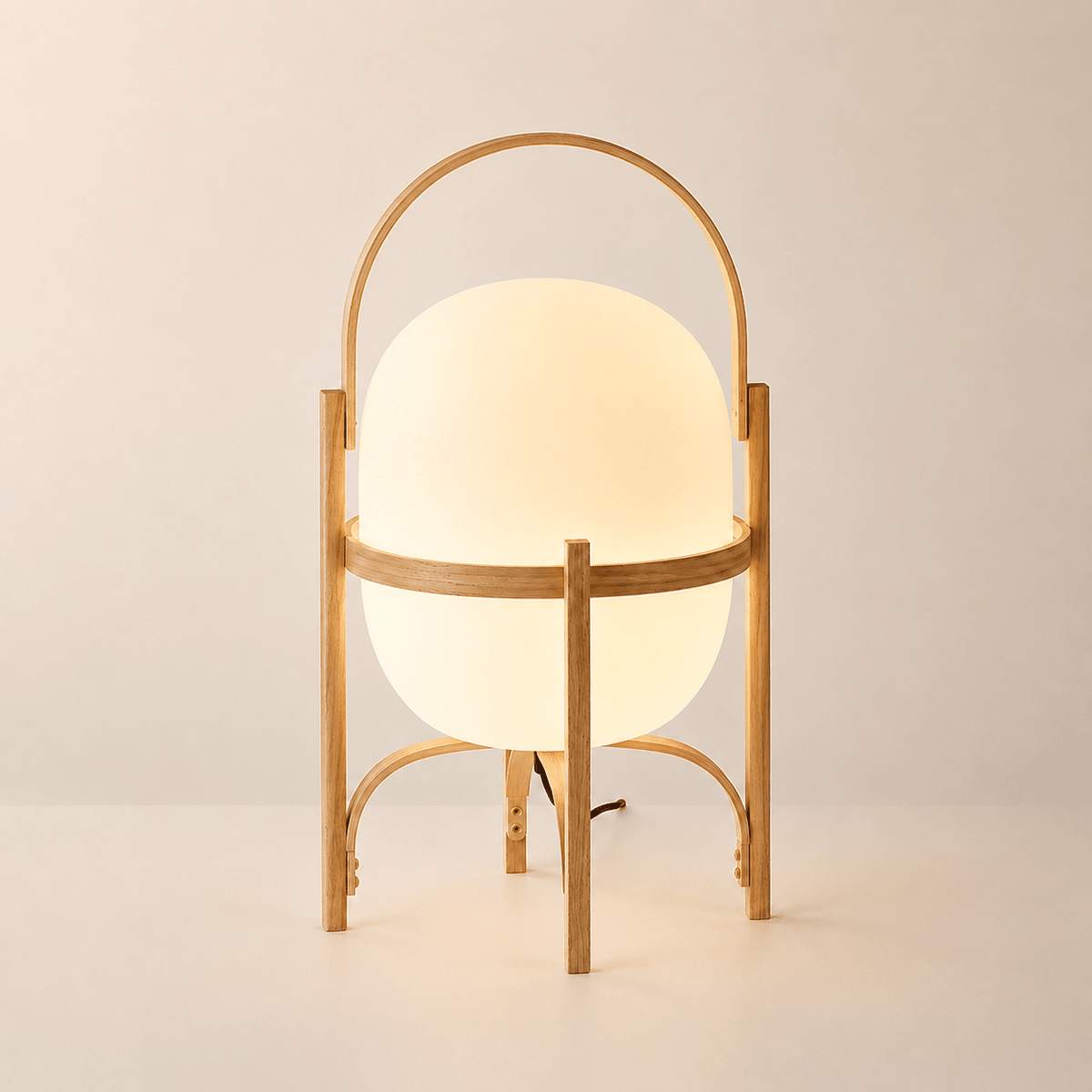 Obi | Japanese Basket Glass Table Lamp - Luma House