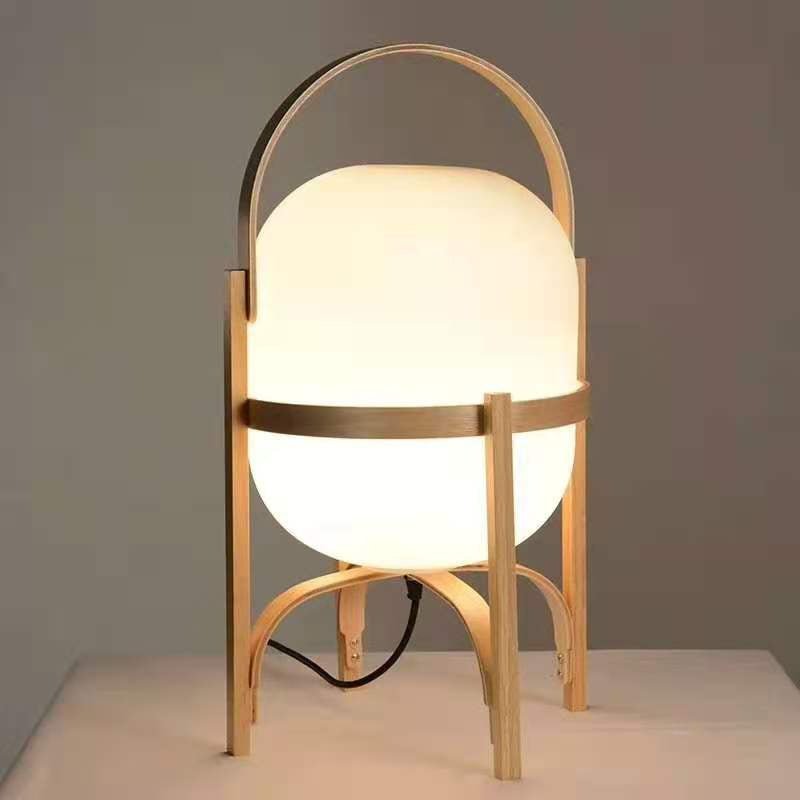 Obi | Japanese Basket Glass Table Lamp - Luma House