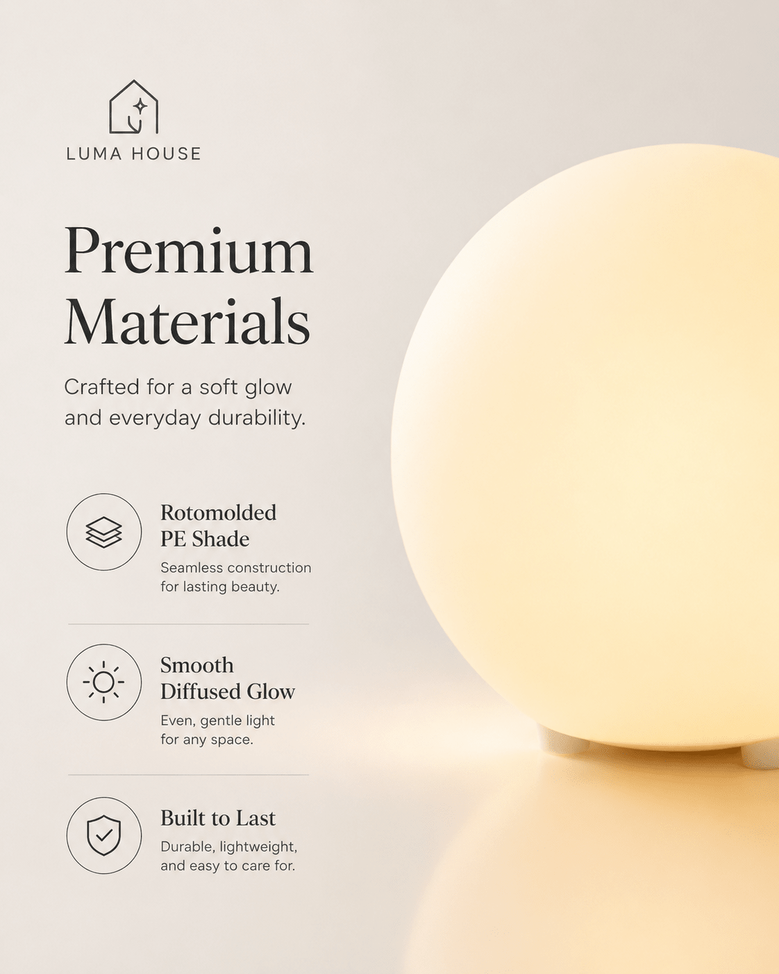Omni | Spherical LED Night Lamp - Luma House