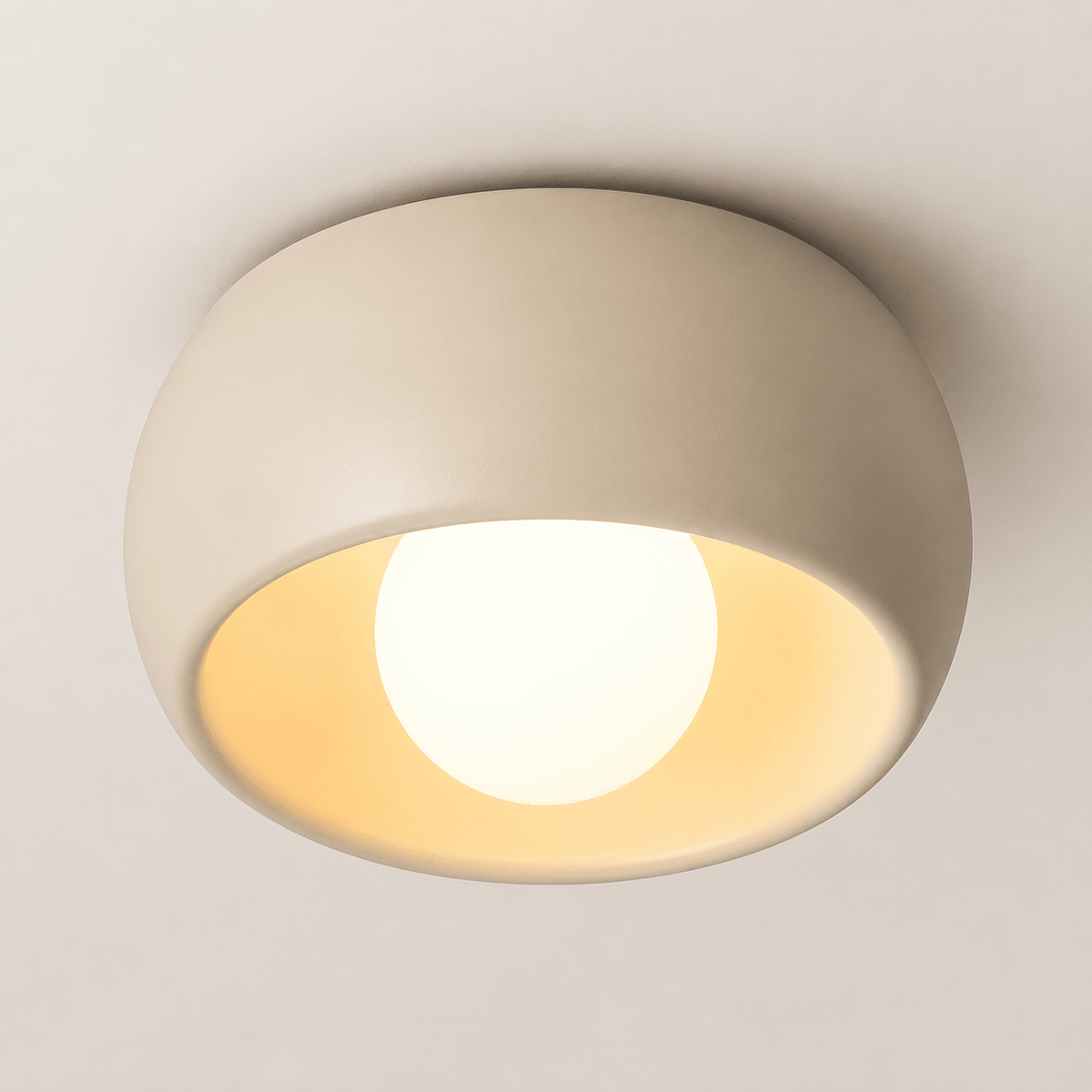 Orba | Wabi-Sabi Dome Flush Mount Ceiling Light - Luma House