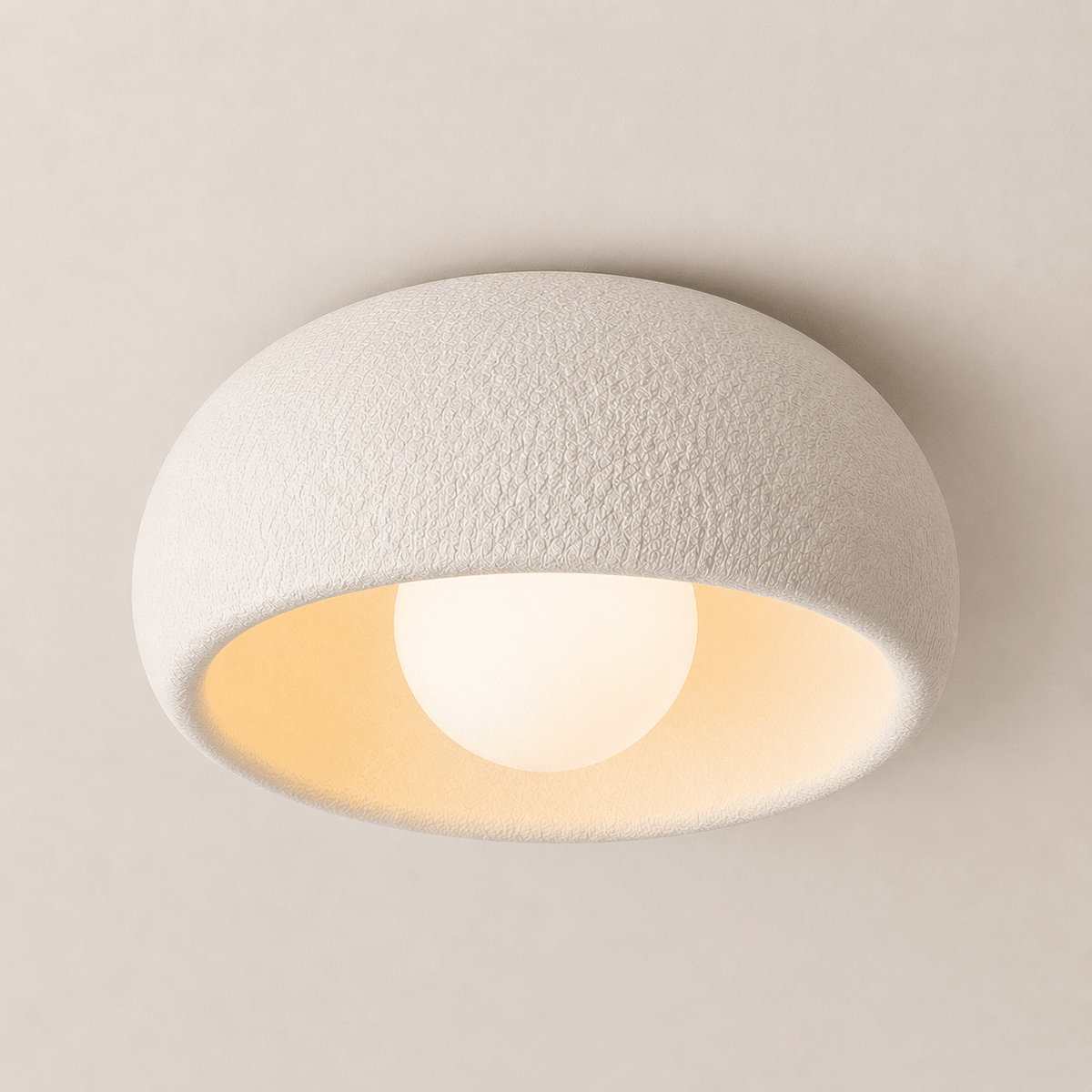 Orba | Wabi-Sabi Dome Flush Mount Ceiling Light - Luma House