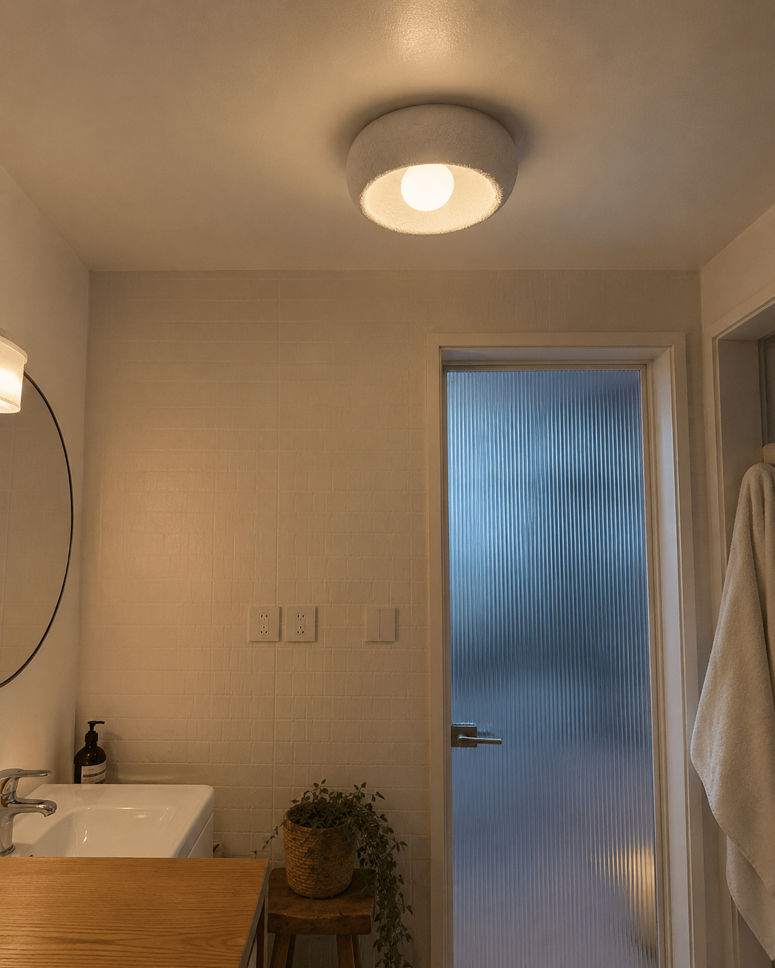 Orba | Wabi-Sabi Dome Flush Mount Ceiling Light - Luma House