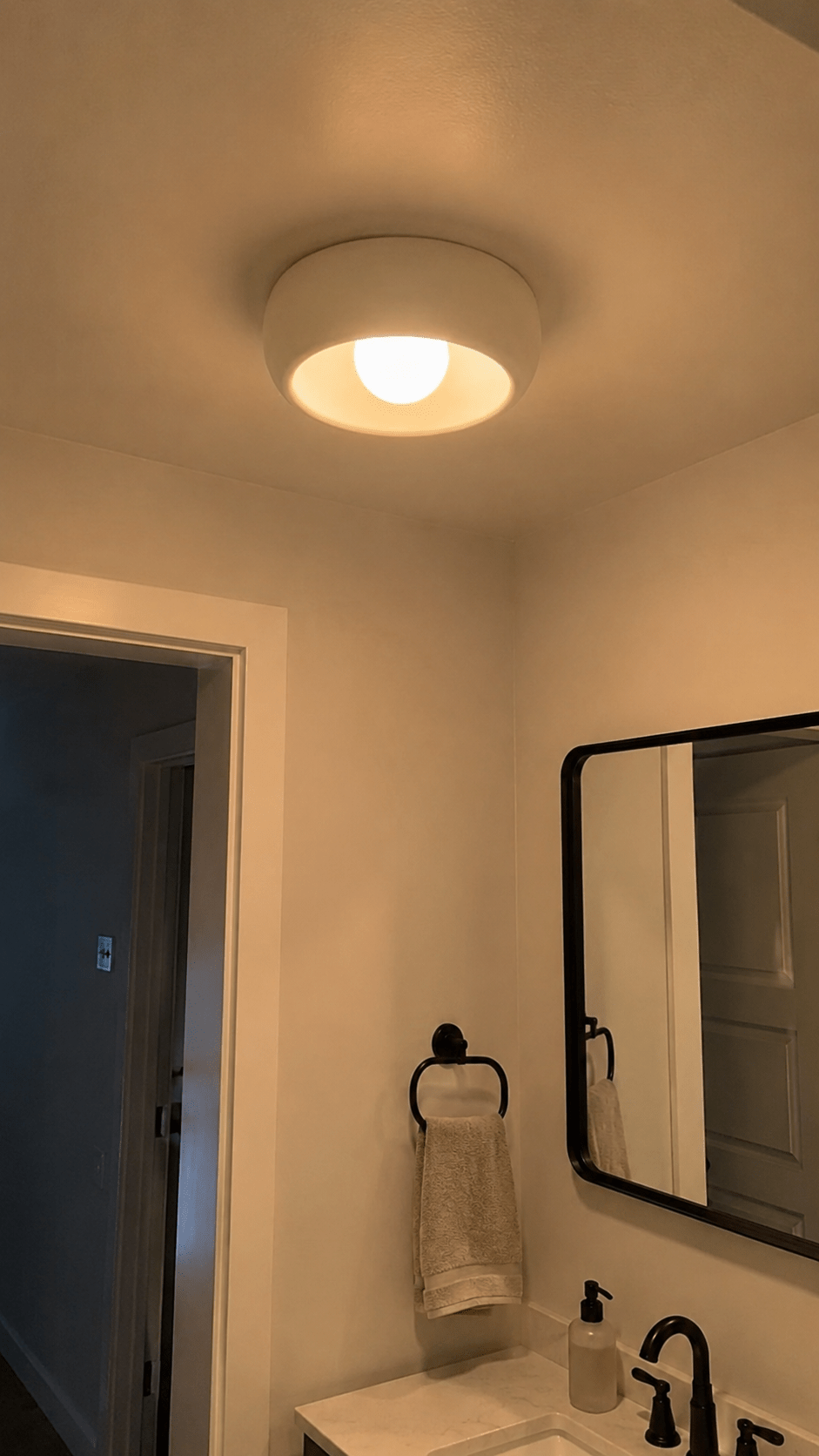 Orba | Wabi-Sabi Dome Flush Mount Ceiling Light - Luma House