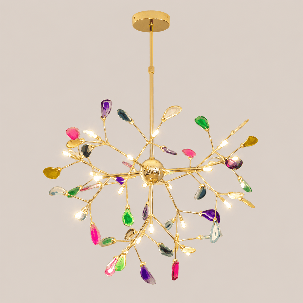 Orion | Nordic Firefly Onyx Chandelier - Luma House