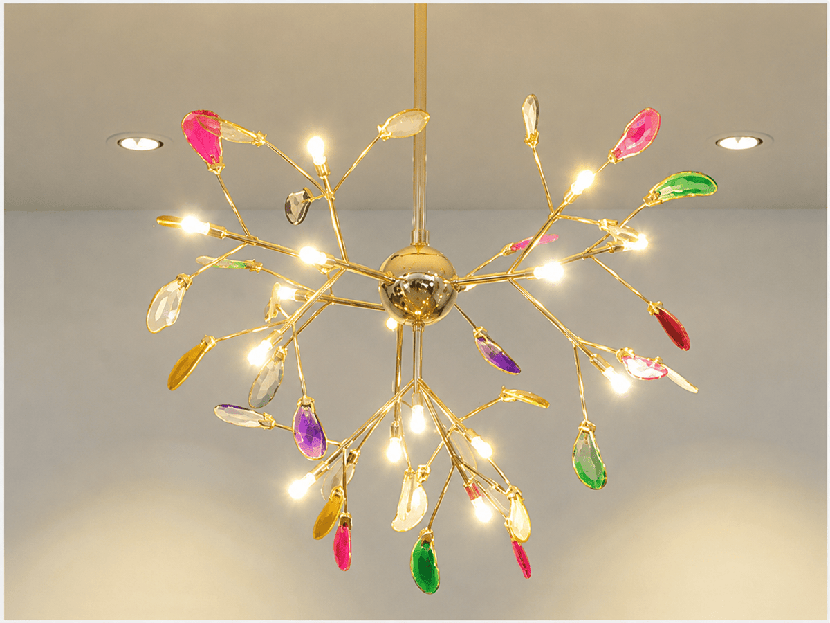 Orion | Nordic Firefly Onyx Chandelier - Luma House