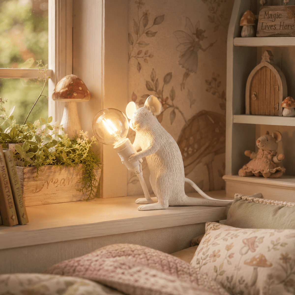 Otis | Mouse Resin Table Lamp - Luma House