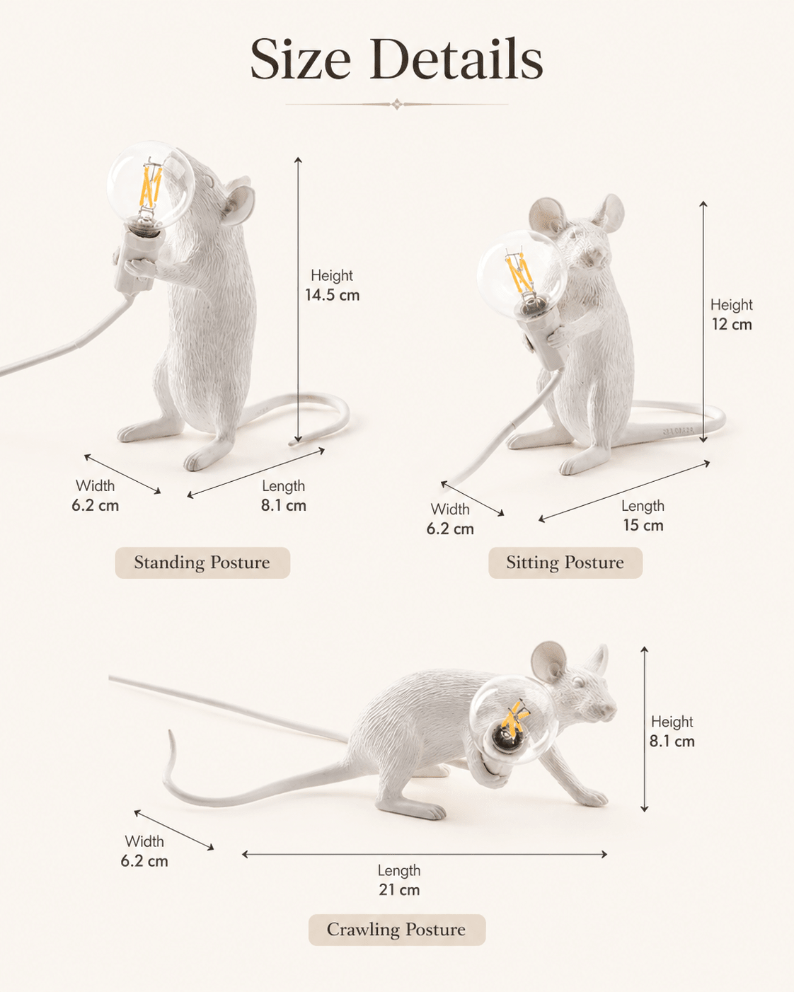 Otis | Mouse Resin Table Lamp - Luma House