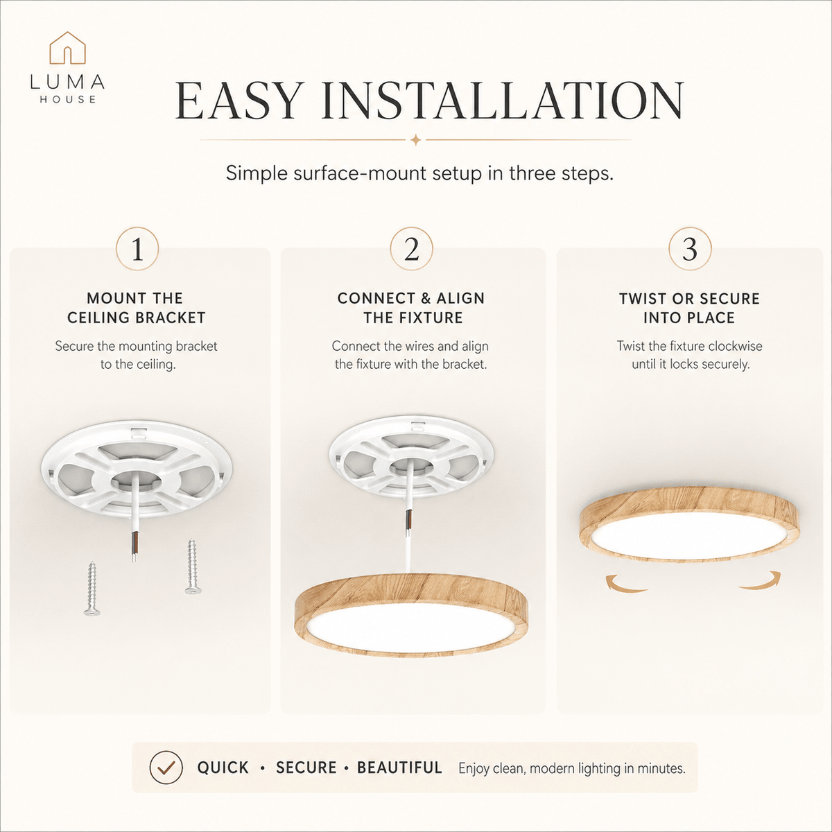 Owen | Modern LED Flush Mount Ceiling Light - Luma House