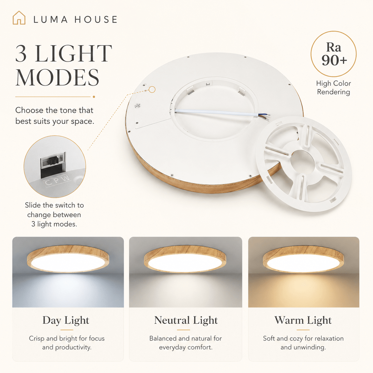Owen | Modern LED Flush Mount Ceiling Light - Luma House