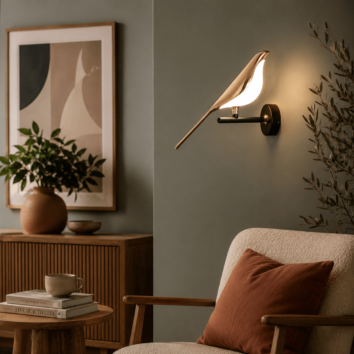 Robin | Modern Bird Wall Sconce - Luma House