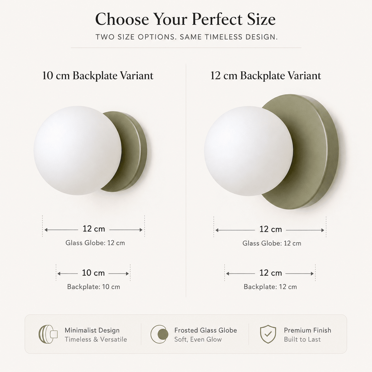Rosalie | Macaron Sphere Glass Wall Sconce - Luma House