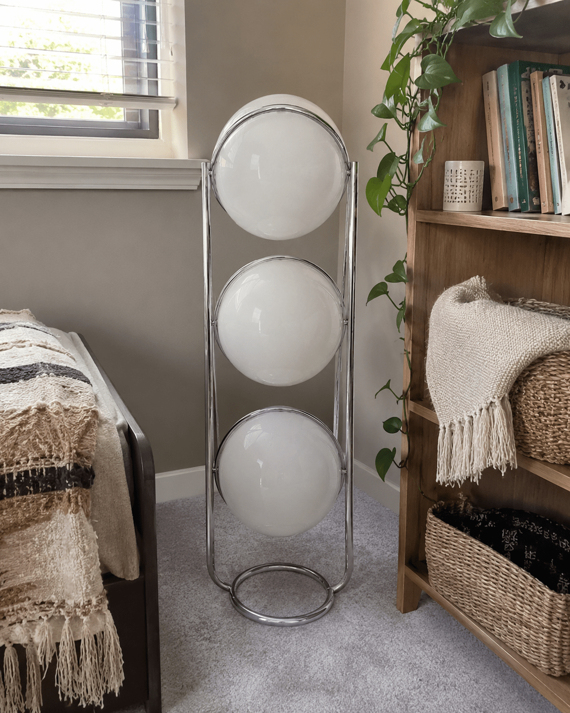 Rune | Bauhaus Acrylic Globe Floor Lamp - Luma House