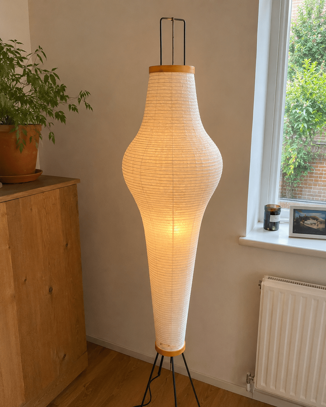 Ryo | Japanese Rice Paper Lantern Floor Lamp - Luma House