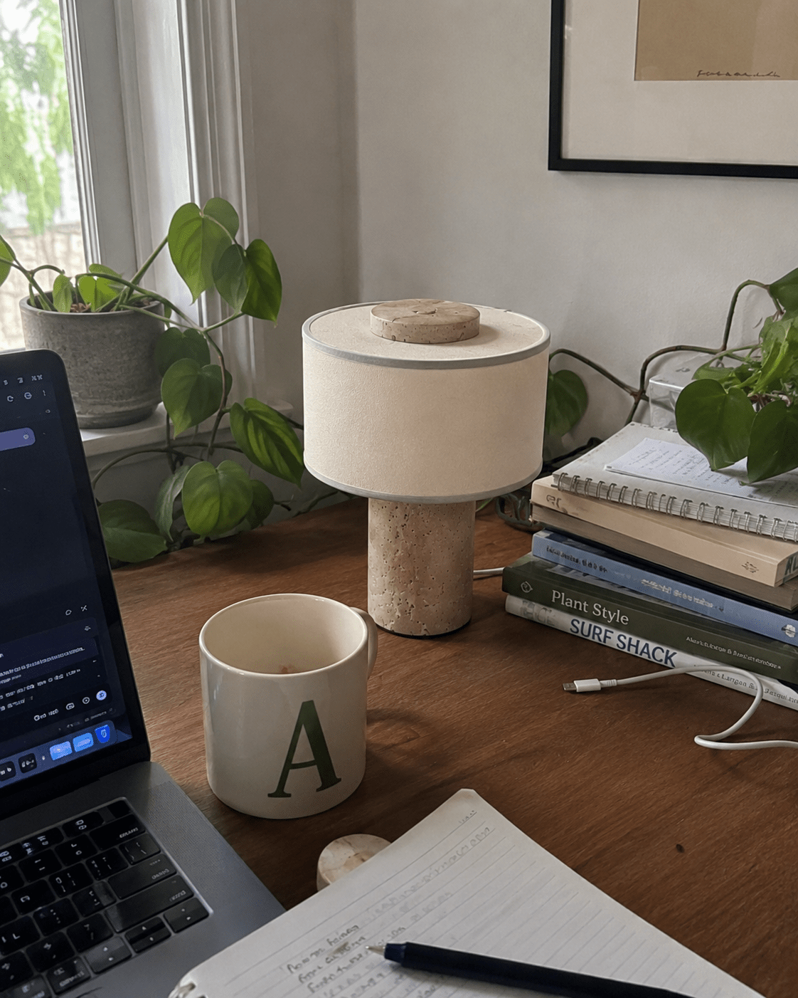 Sera | Calacatta Marble Table Lamp - Luma House
