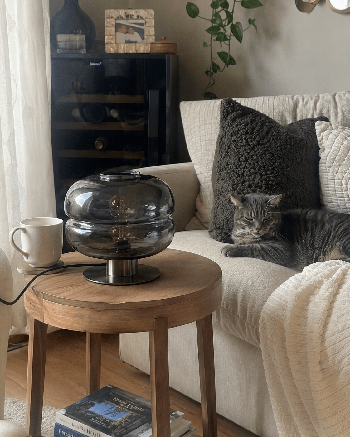 Simone | Postmodern Glass Table Lamp - Luma House