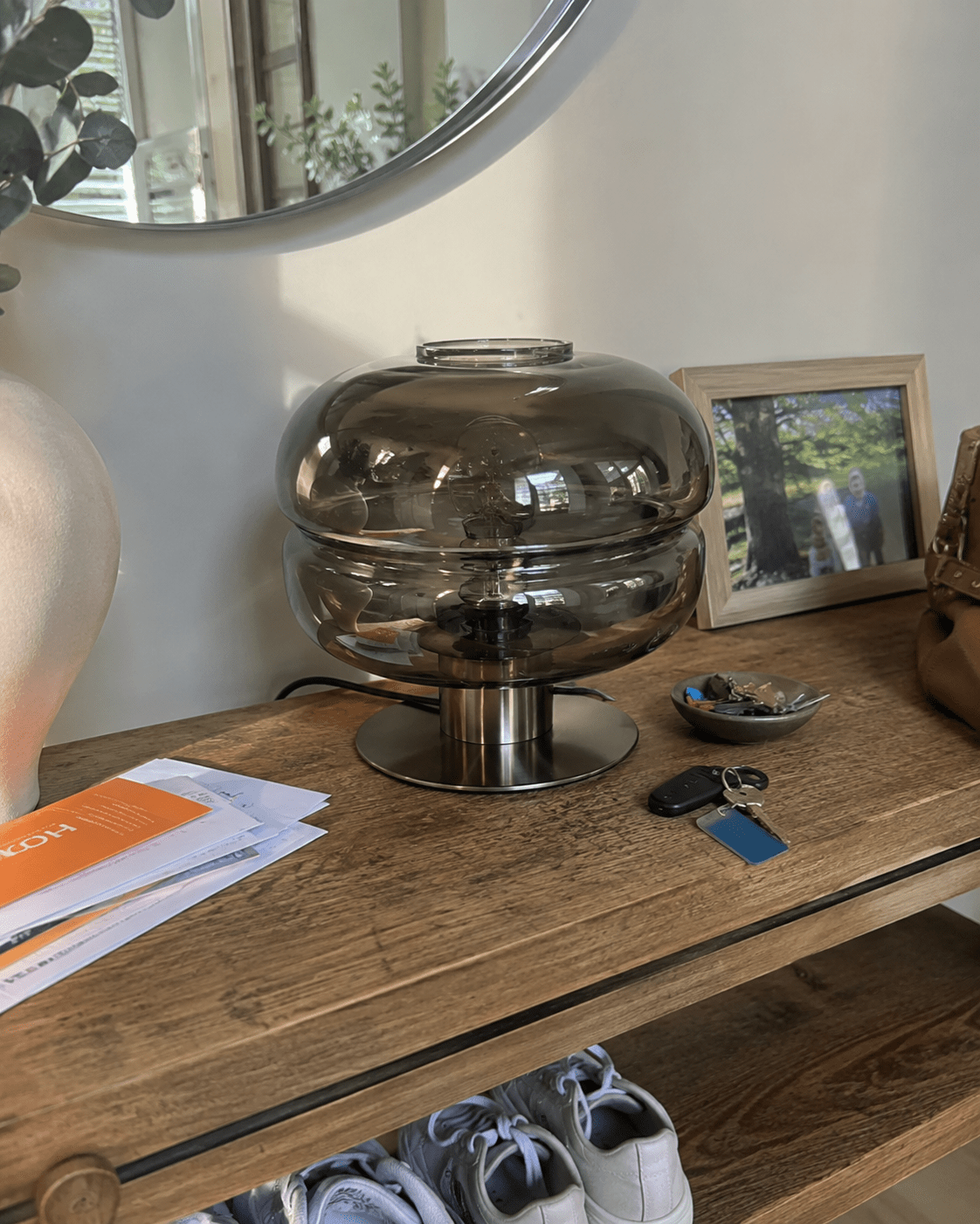 Simone | Postmodern Glass Table Lamp - Luma House